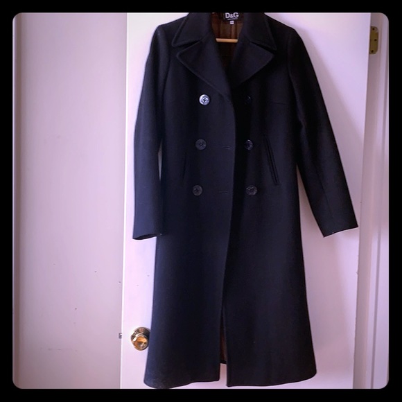 D&G Dolce & Gabbana long Wool coat - Picture 1 of 7